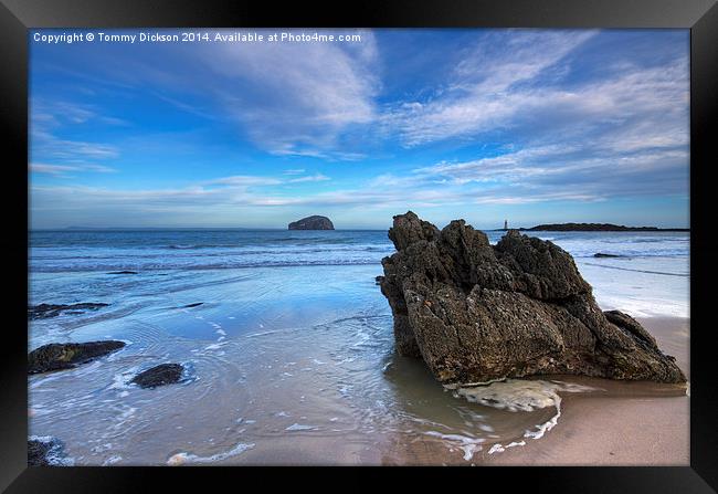 Seascape at Seacliff Beach.  Framed Print by Tommy Dickson