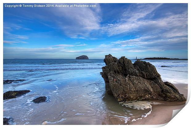 Seascape at Seacliff Beach.  Print by Tommy Dickson