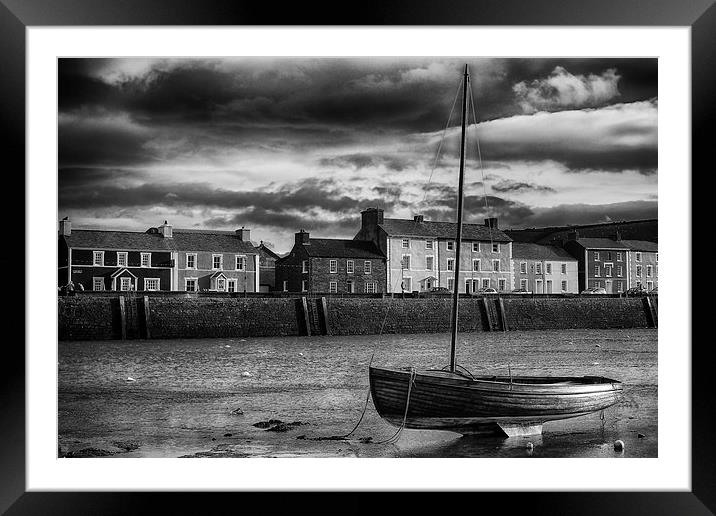 Aberaeron Harbor,West Wales Framed Mounted Print by Andrew chittock