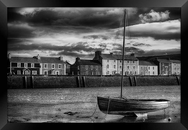 Aberaeron Harbor,West Wales Framed Print by Andrew chittock