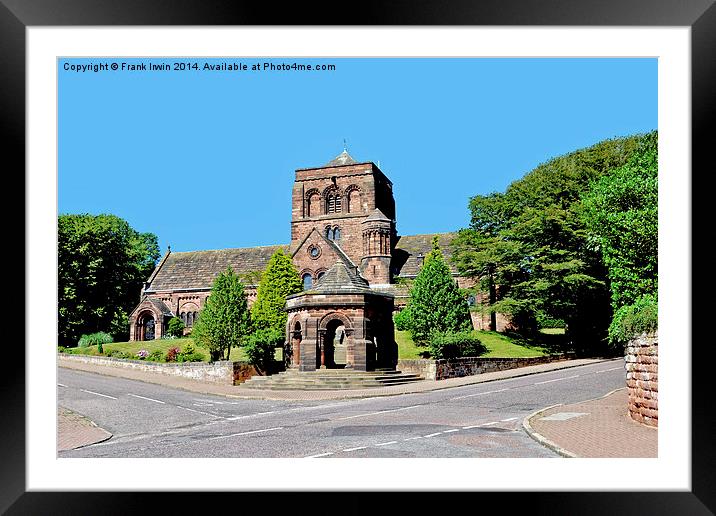 St George’s URC, Thornton Hough Framed Mounted Print by Frank Irwin