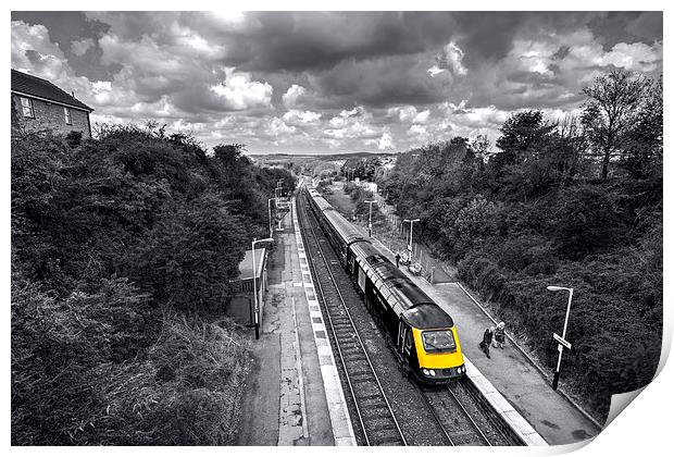 Liskeard High Speed Train Print by Rob Hawkins