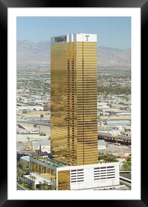 The Trump Tower Las Vegas Framed Mounted Print by Greg Marshall