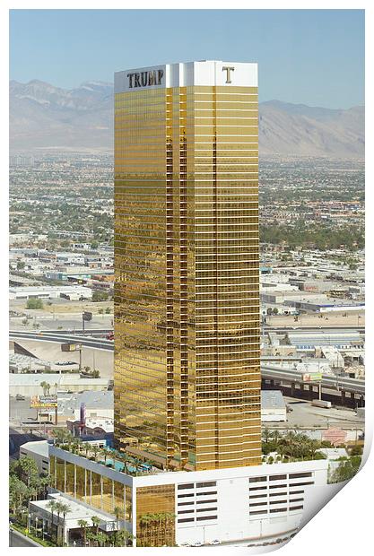 The Trump Tower Las Vegas Print by Greg Marshall