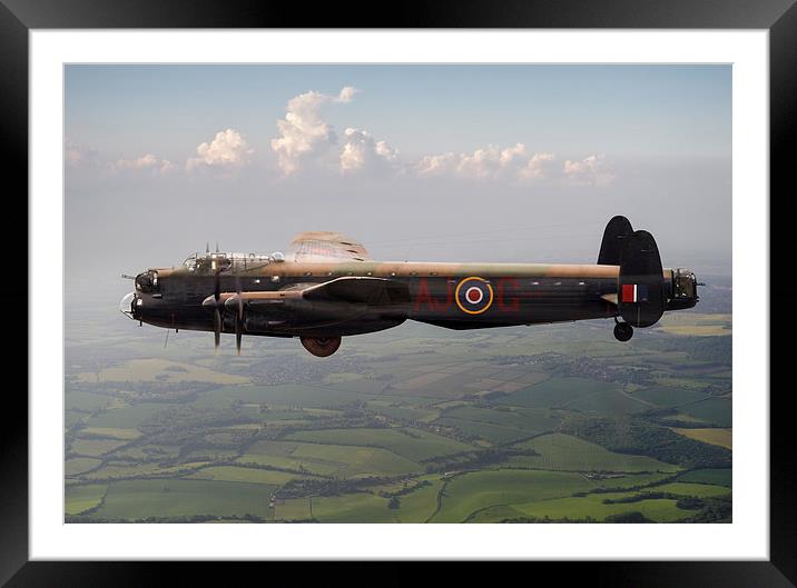 Dambusters Lancaster AJ-G carrying Upkeep Framed Mounted Print by Gary Eason