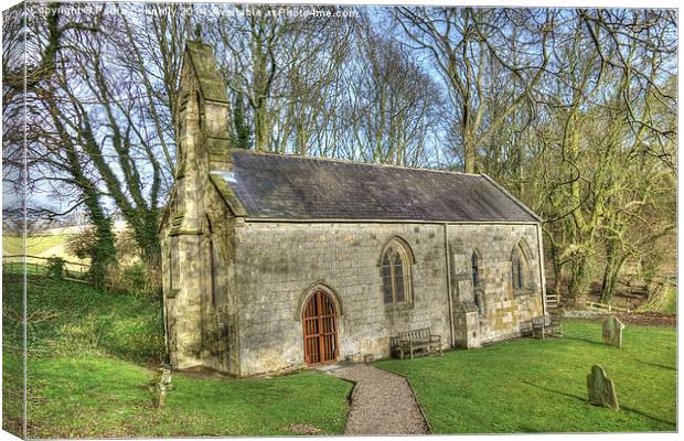 Saint Ethelburgas Church, Great Givendale, East Yo Canvas Print by Paula Connelly