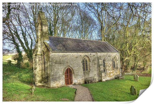 Saint Ethelburgas Church, Great Givendale, East Yo Print by Paula Connelly