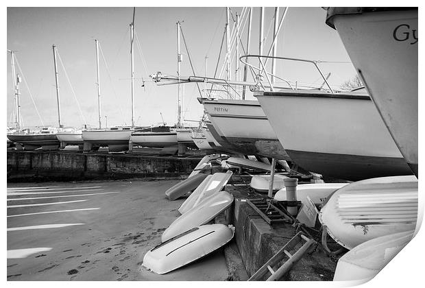 Musselburgh Harbour Boats Print by Keith Thorburn EFIAP/b