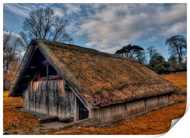 Old Boat House Print by Darren Wilkes