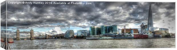 Thames Panorama Canvas Print by Andy Huntley