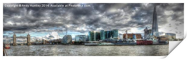 Thames Panorama Print by Andy Huntley