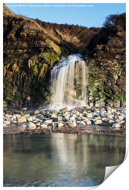 Kimmeridge Waterfall Print by Phil Wareham
