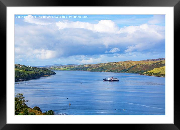 Loch Harport Isle of Skye Framed Mounted Print by Chris Thaxter
