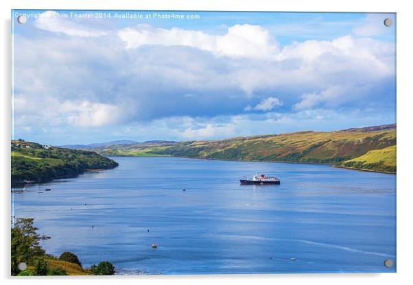 Loch Harport Isle of Skye Acrylic by Chris Thaxter