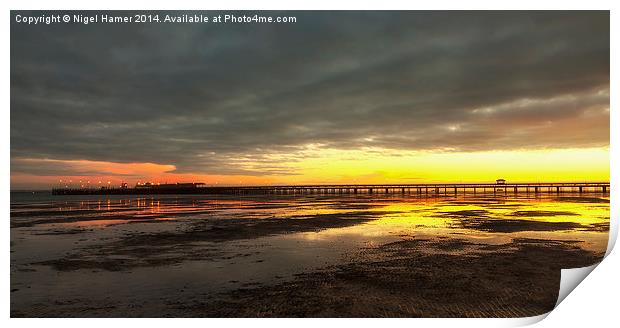 Dawn At Ryde Pier Print by Wight Landscapes