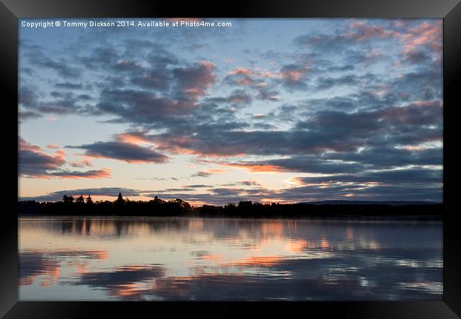 Serene Reflections at Lake of Menteith Framed Print by Tommy Dickson