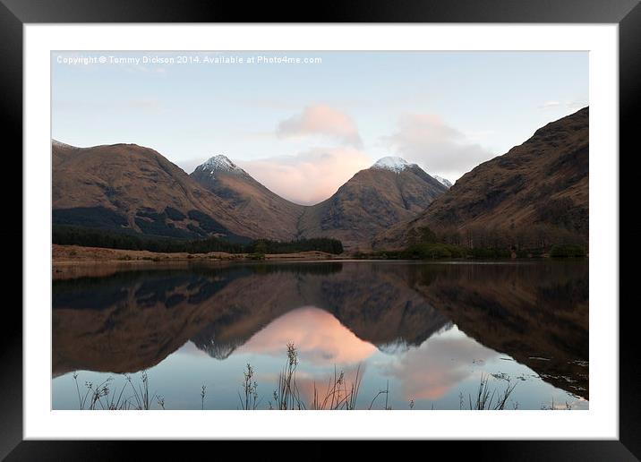 Sunrise in the Scottish Highlands Framed Mounted Print by Tommy Dickson