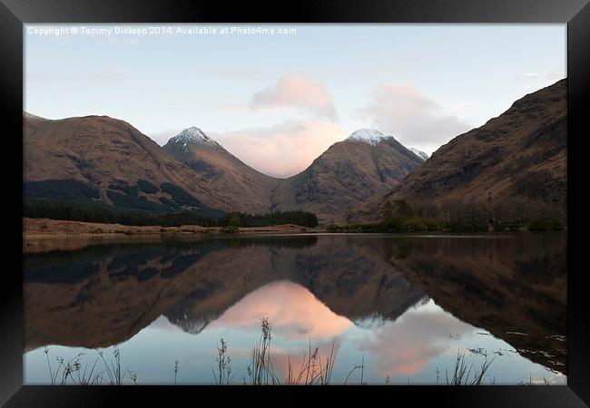 Sunrise in the Scottish Highlands Framed Print by Tommy Dickson