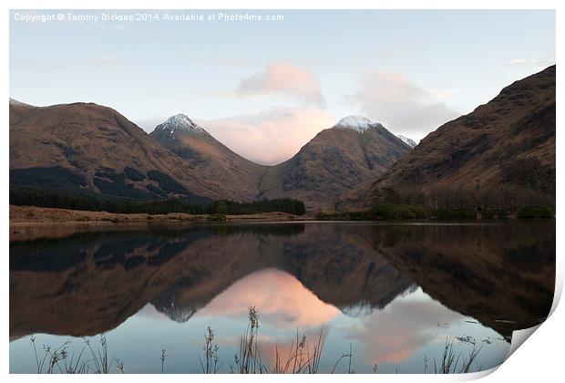 Sunrise in the Scottish Highlands Print by Tommy Dickson