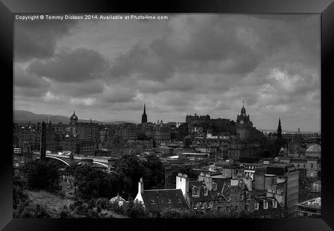 Edinburgh Skyline Framed Print by Tommy Dickson