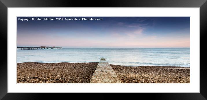 Out to sea Framed Mounted Print by Julian Mitchell