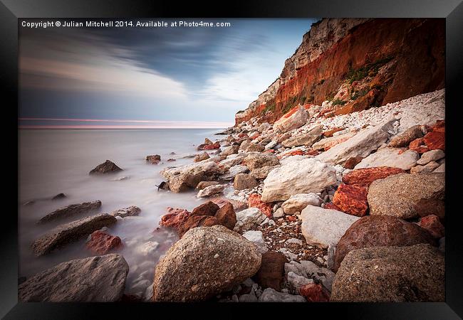 Hunstanton Cliffs Framed Print by Julian Mitchell