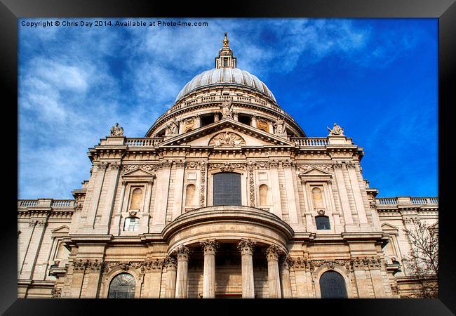 St Pauls Cathedral Framed Print by Chris Day