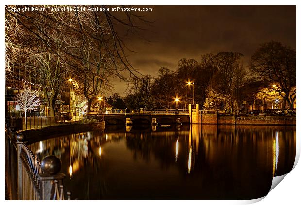 Serene Reflections Print by Alan Tunnicliffe