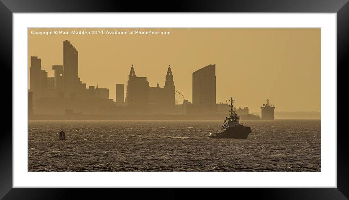 Mersey in the morning Framed Mounted Print by Paul Madden
