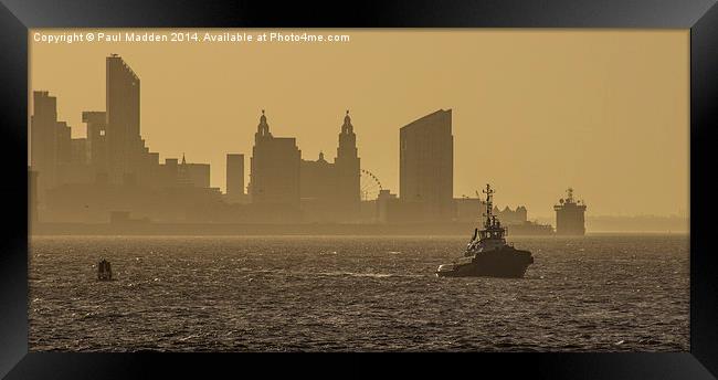 Mersey in the morning Framed Print by Paul Madden