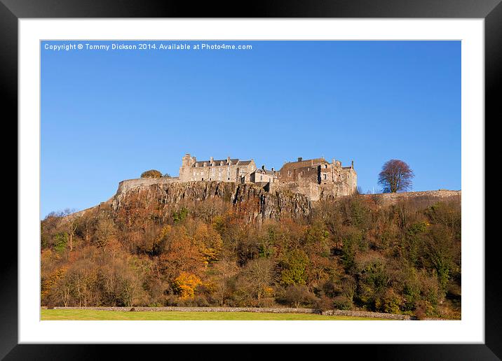 Majestic Stirling Castle in Autumn Framed Mounted Print by Tommy Dickson
