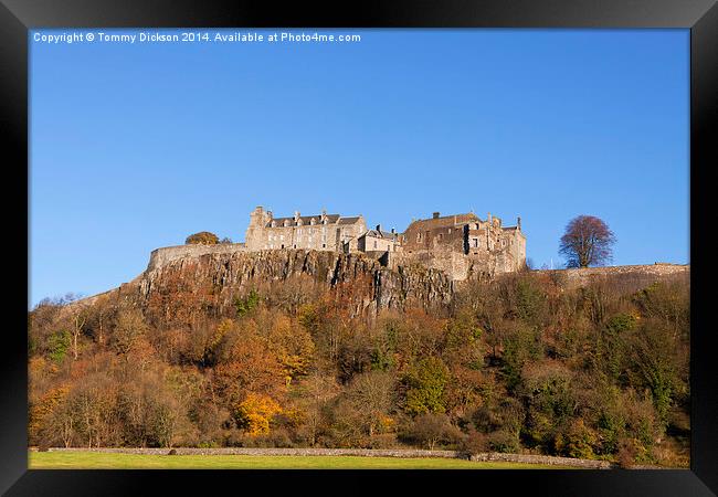 Majestic Stirling Castle in Autumn Framed Print by Tommy Dickson