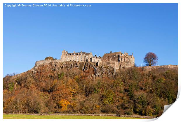 Majestic Stirling Castle in Autumn Print by Tommy Dickson