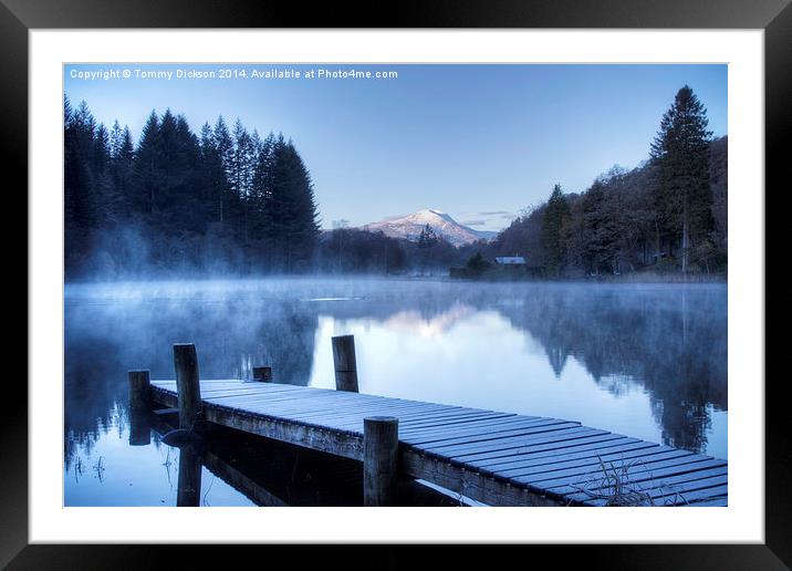 Frosty morning at Loch Ard. Framed Mounted Print by Tommy Dickson