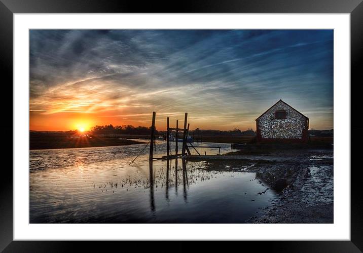 The old coal barn Thornham Framed Mounted Print by Gary Pearson
