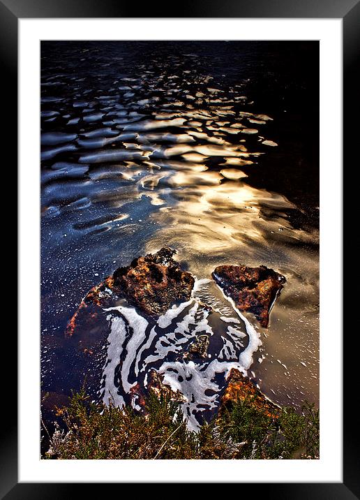 River Foam. Framed Mounted Print by Alexander  Macaskill
