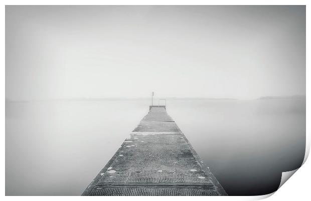 Into the mist Print by Andreas Hartmann