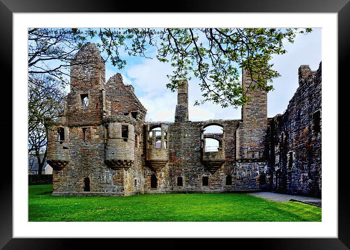The Earl’s Palace, Kirkwall, Orkneys Framed Mounted Print by Frank Irwin