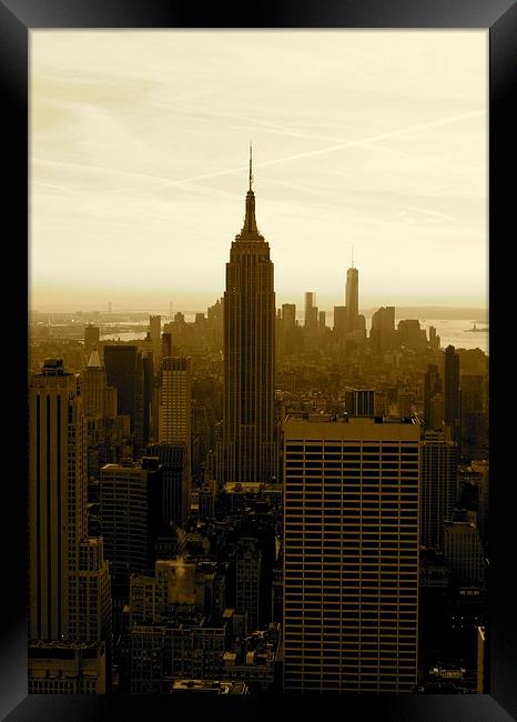 Empire State Building Framed Print by Stuart Barnes