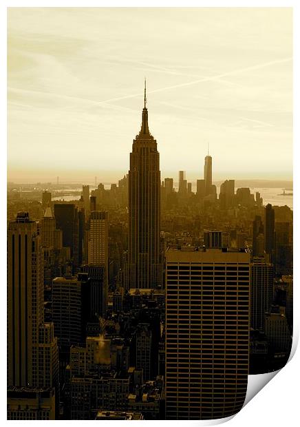 Empire State Building Print by Stuart Barnes