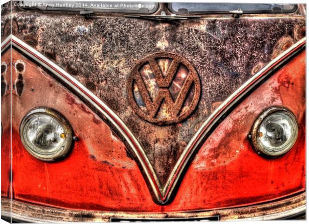 VW Campervan Canvas Print by Andy Huntley