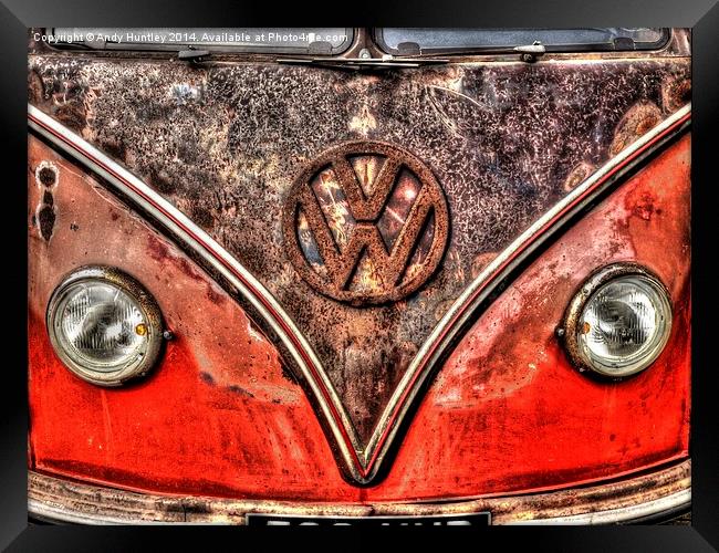 VW Campervan Framed Print by Andy Huntley