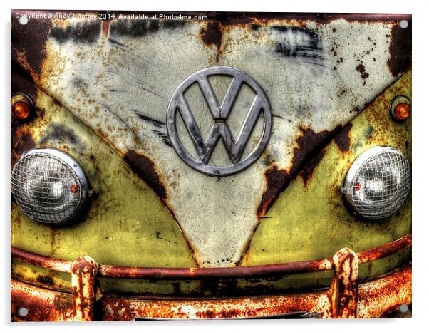 VW Campervan Acrylic by Andy Huntley