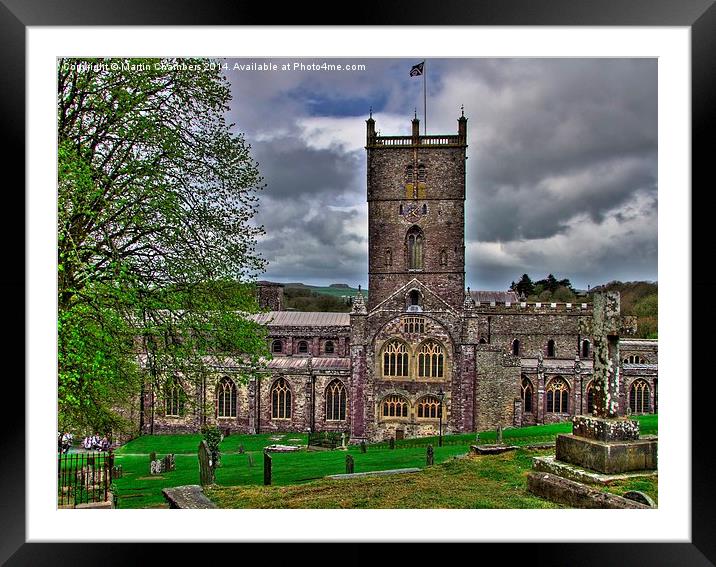 St Davids Cathedral Framed Mounted Print by Martin Chambers