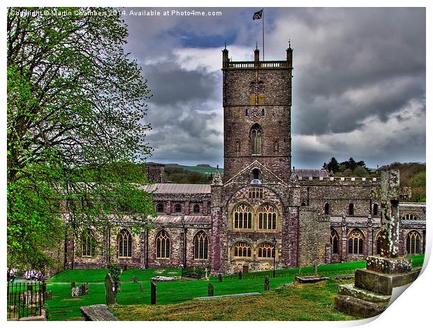 St Davids Cathedral Print by Martin Chambers