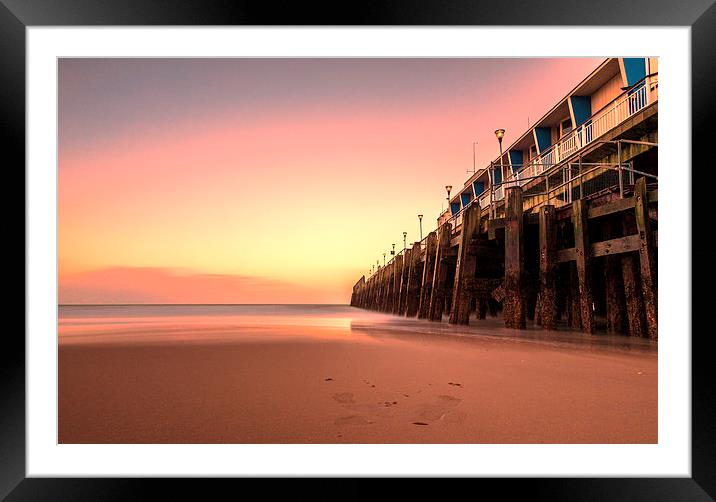Tranquil Sunset at Bournemouth Pier Framed Mounted Print by Daniel Rose