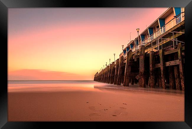 Tranquil Sunset at Bournemouth Pier Framed Print by Daniel Rose
