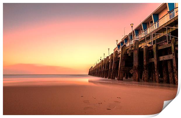 Tranquil Sunset at Bournemouth Pier Print by Daniel Rose