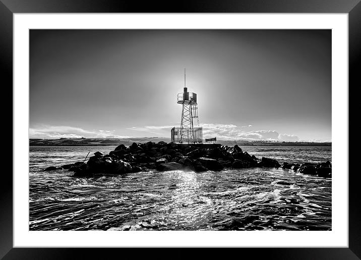 Crow Point Light. Framed Mounted Print by Dave Wilkinson North Devon Ph