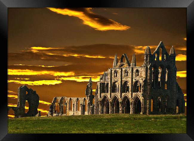Whitby Abbey Framed Print by Peter Jarvis